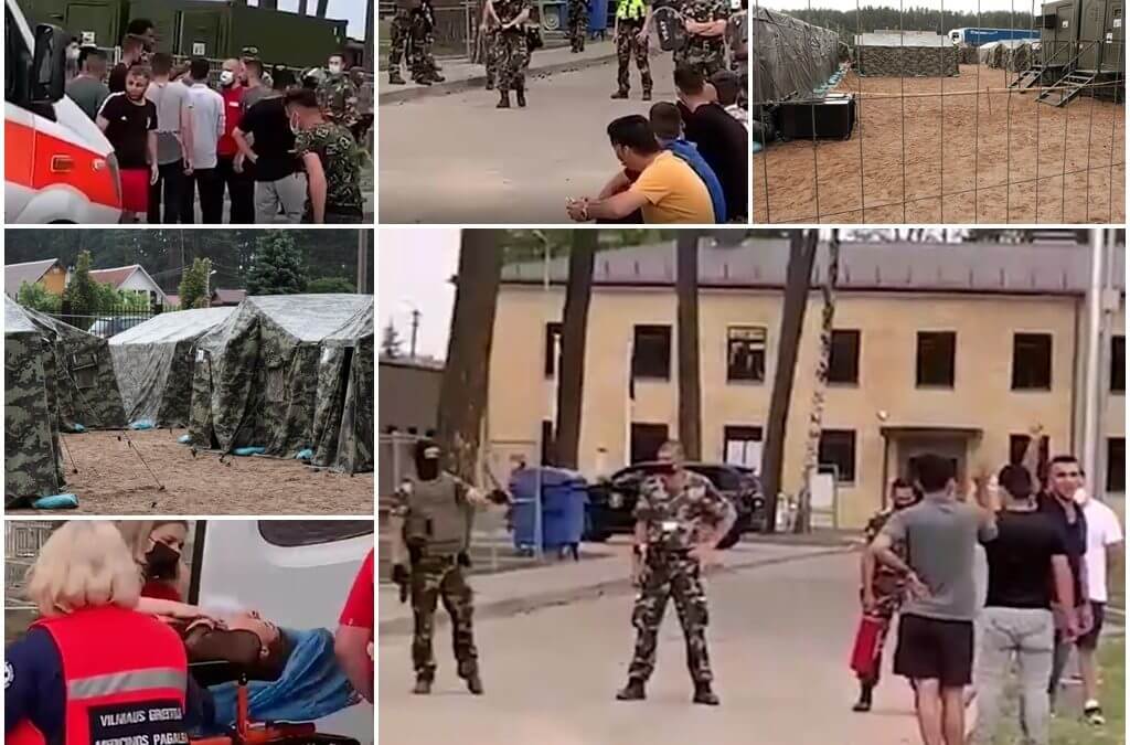 Бунт нелегалов изнутри: беспорядки в лагере для беженцев в Пабраде сняли на видео