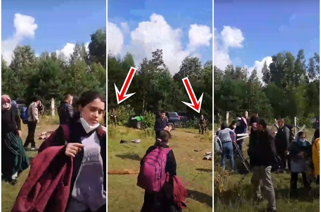 Мигранты из Ирака сняли на видео, как их не пускают в Литву