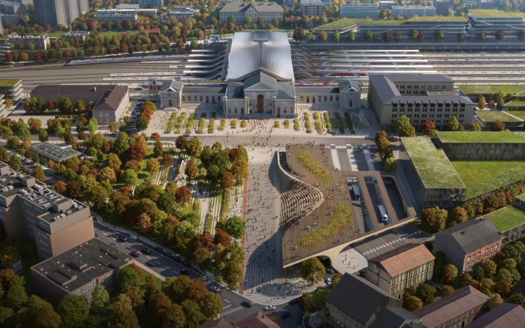 Британская Zaha Hadid Architects представила лучшую идею проекта Vilnius connect
