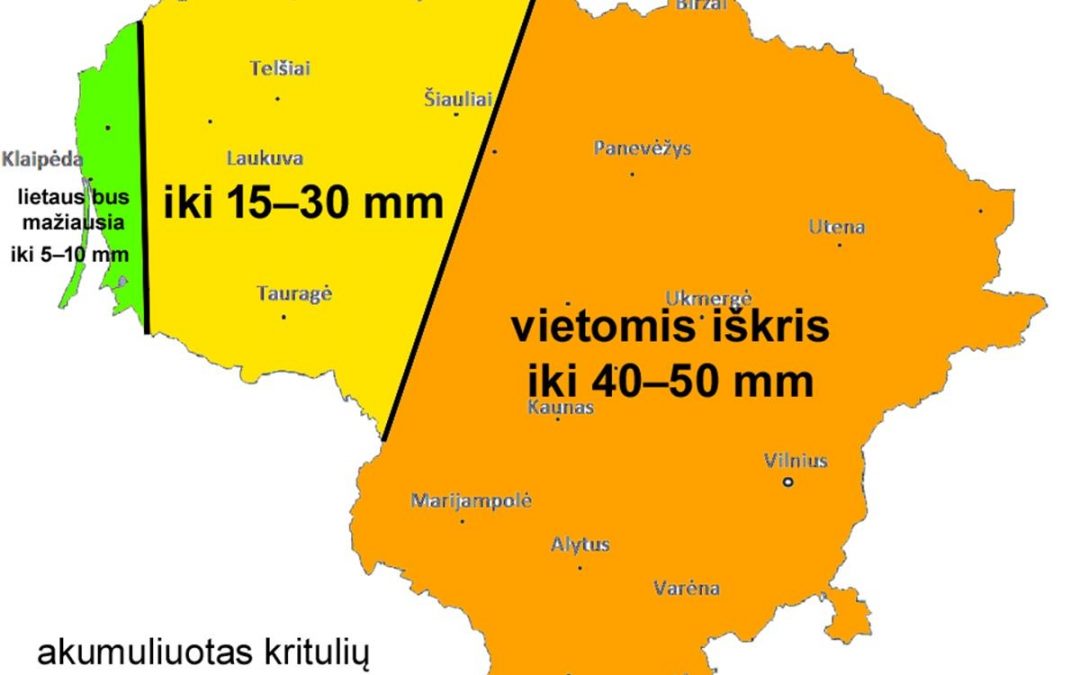 То, что за окном – это южный циклон. И он может подтопить всю Литву