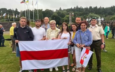 Получившие убежище в Литве граждане Беларуси выразили солидарность с борцами за свободу Литвы
