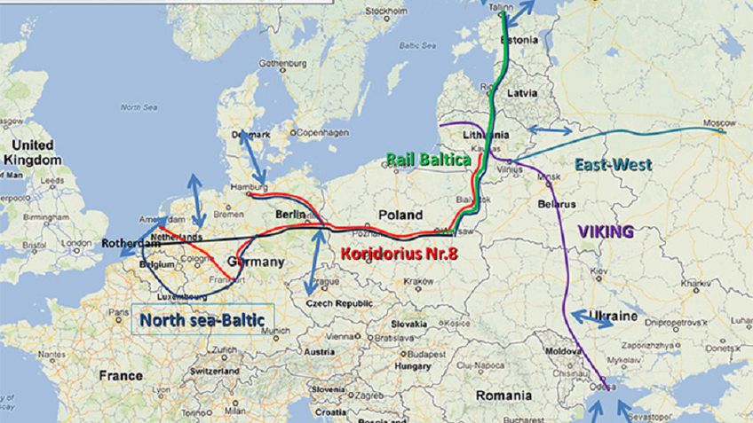 Балтийским странам дополнительно выделят 1,1 млрд евро на реализацию проекта “Rail Baltica”